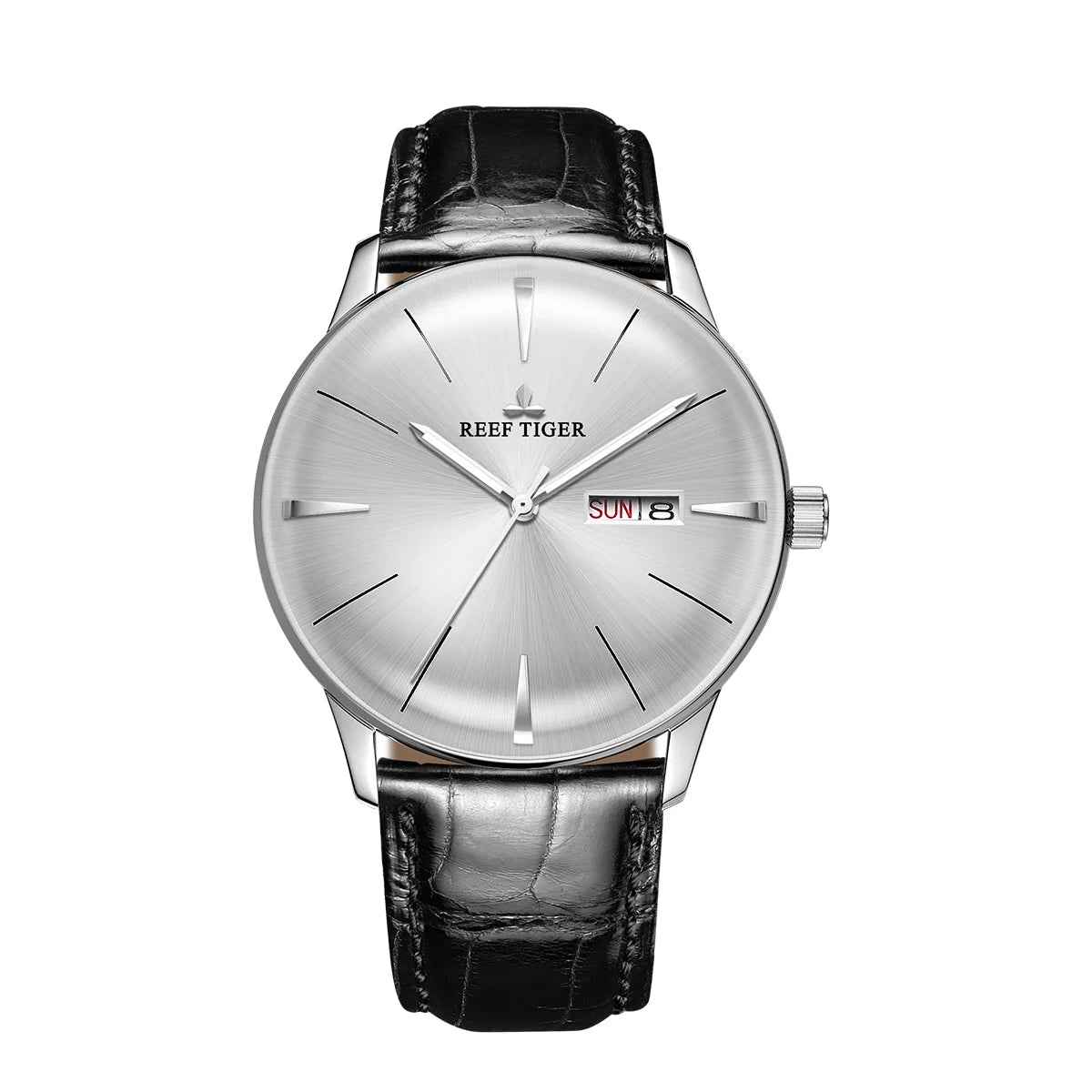 Reef Tiger men's mechanical watch, fully automatic, multi-functional, dual calendar, business men's watch, men's clock RGA8238