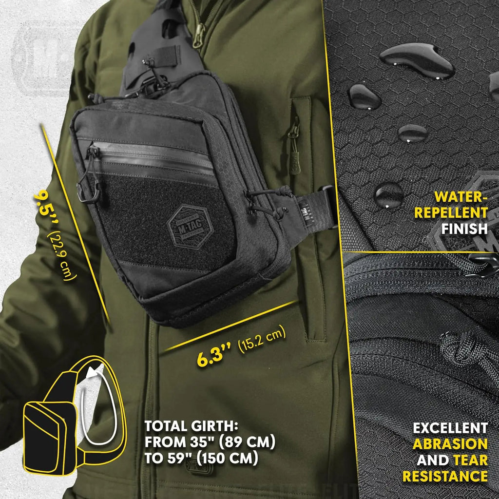 Elite Sling Bag - EDC Tactical Crossbody Concealed Carry CCW Chest Pack