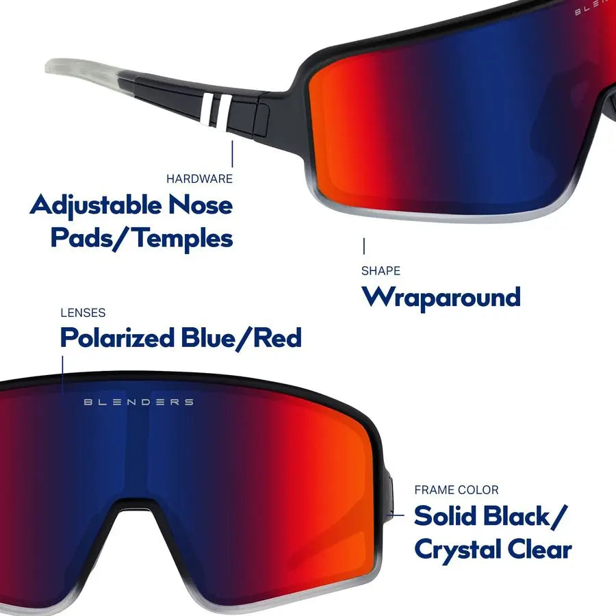 Eyewear Eclipse Polarized Sunglasses WrapAround Lens 100 UV Protection For Men amp Women