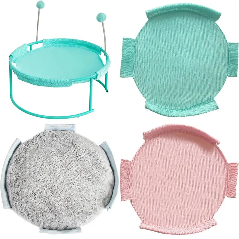 Pet Cat Bed Removable House Leisure Dog Bed Winter Sleeping Pad Window Hammock Warm Cat Bed for Comfortable Rest