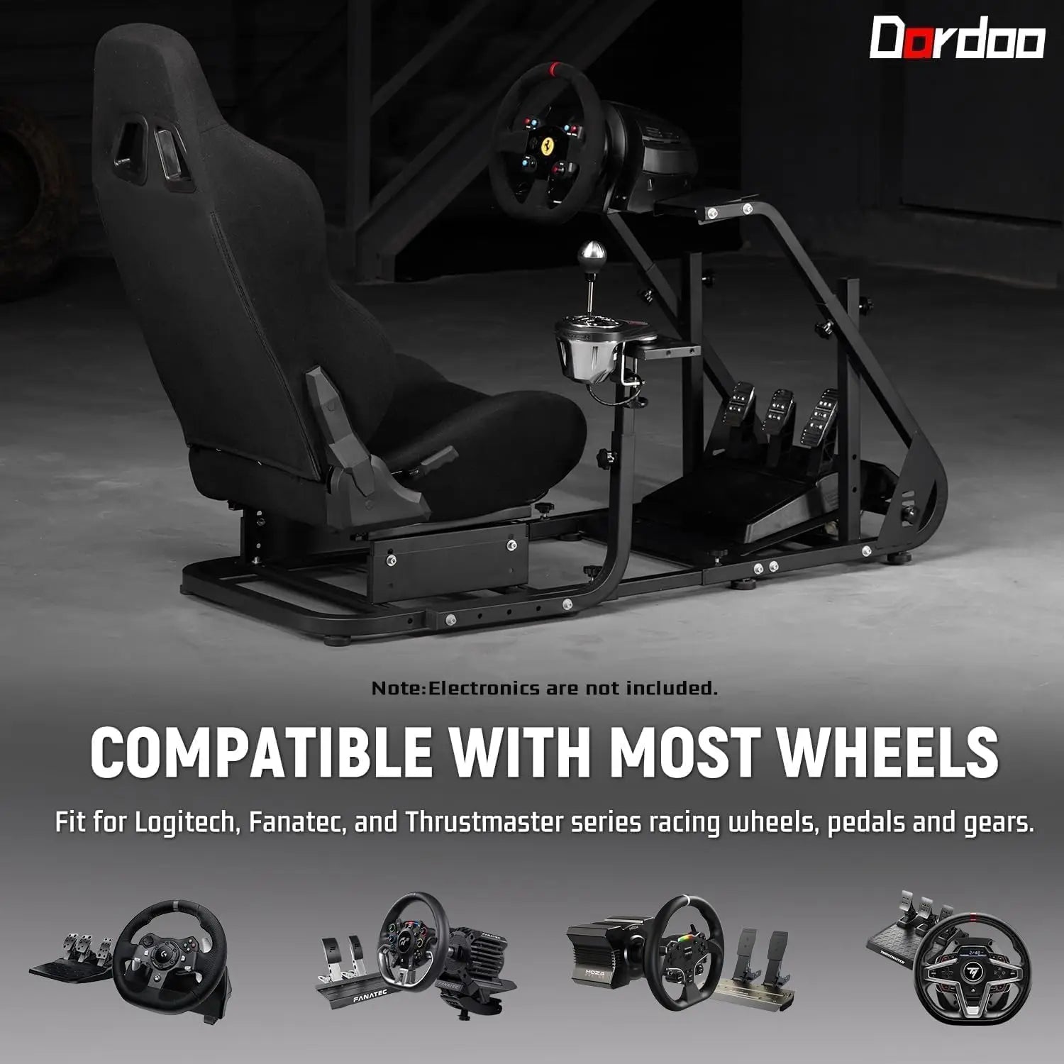 G29 Racing Simulator Cockpit with Seat Fit for Logitech/Thrustmaster/Fanatec G25 G27 G923 T150,Steering Wheel Cockpit