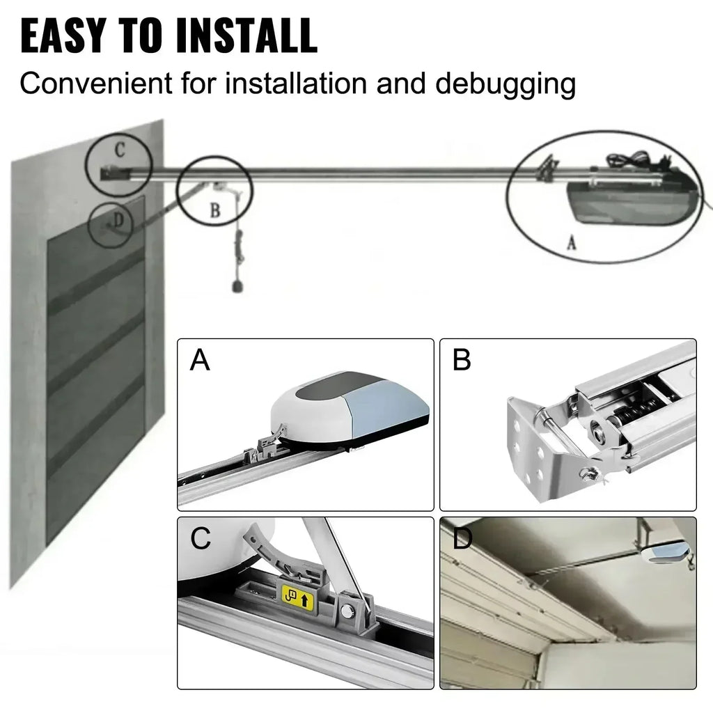 SIHAO Automatic Gate Openers Sliding Gates Kit Electric Garage Door Opener Electric Operator with Remotes Sliding Gates Access