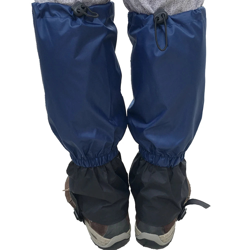 Nylon Ski Legging Gaiters Outdoor Snow Foot Cover Unisex Waterproof Leg Protection Guard Camping Hiking Travel Leg Warmers Cover