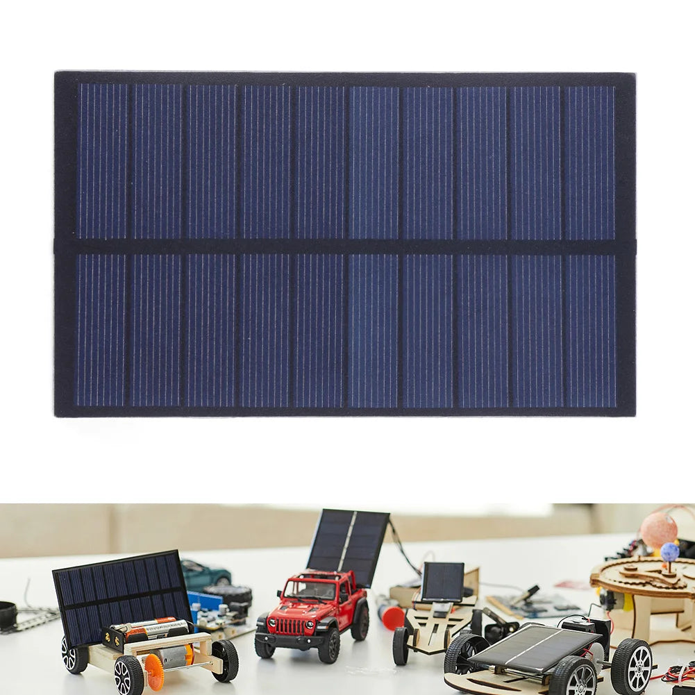1.5W 5V Solar Cell Panel Phone Power Bank Mini Solar Panel Kit Photovoltaic Cells for 3.6-5V Tablet Panel Solar /Lights