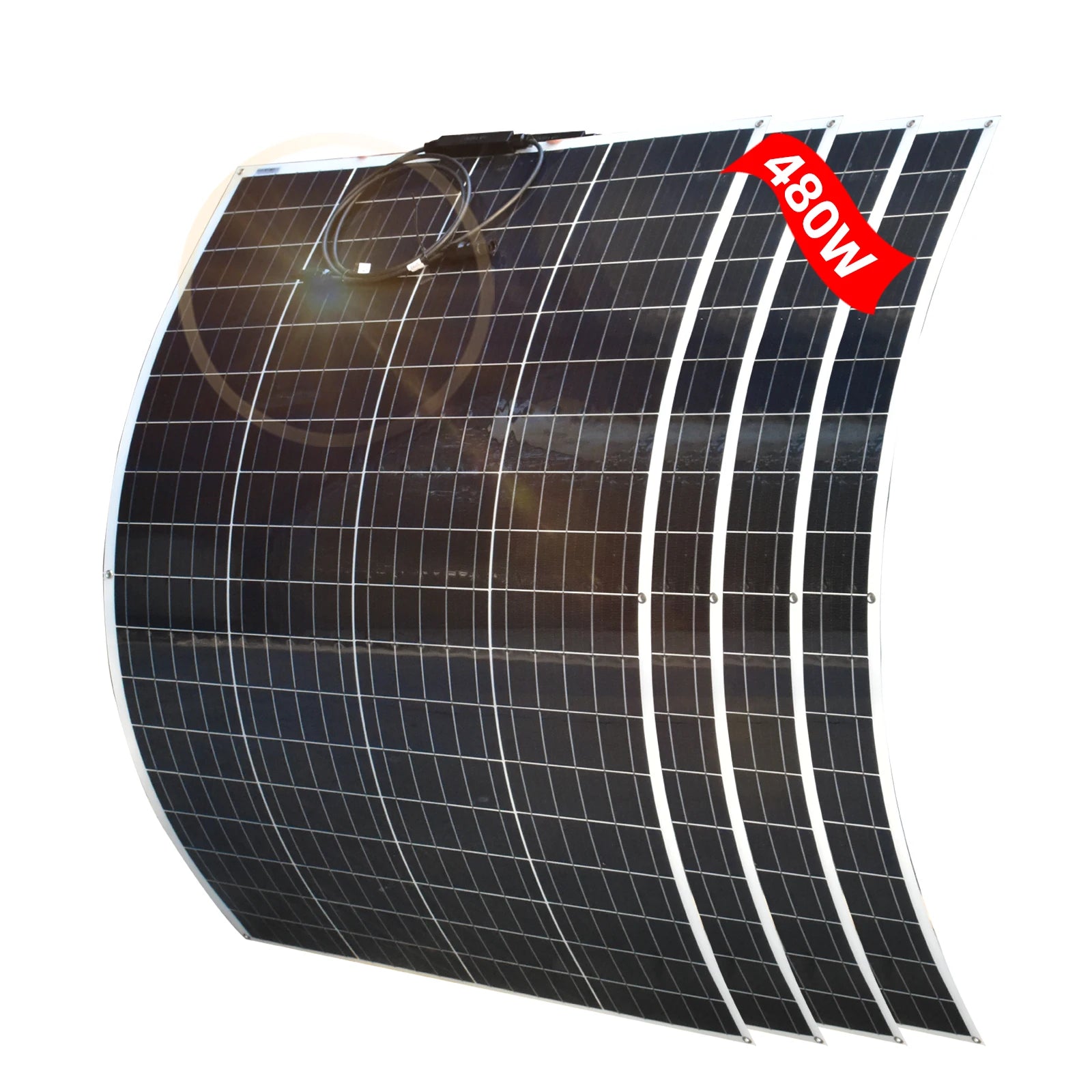 18V Solar Panels 125W 250W 375W 500W Flexible Solar Panel Mono Solar Cell For 12V/24V Battery Charger 1000W Home Kits RV Boat