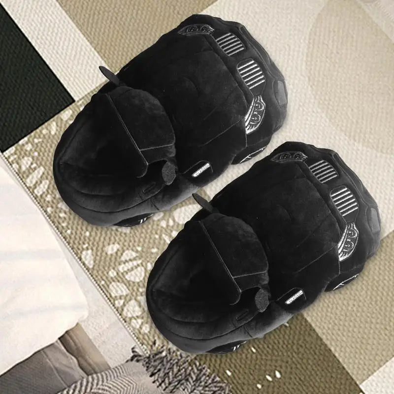 Cars Plush Slippers Cartoon Plush Shoes 29cm Portable Fuzzy House Slippers Soft Racing Car Slippers for Family Gatherings