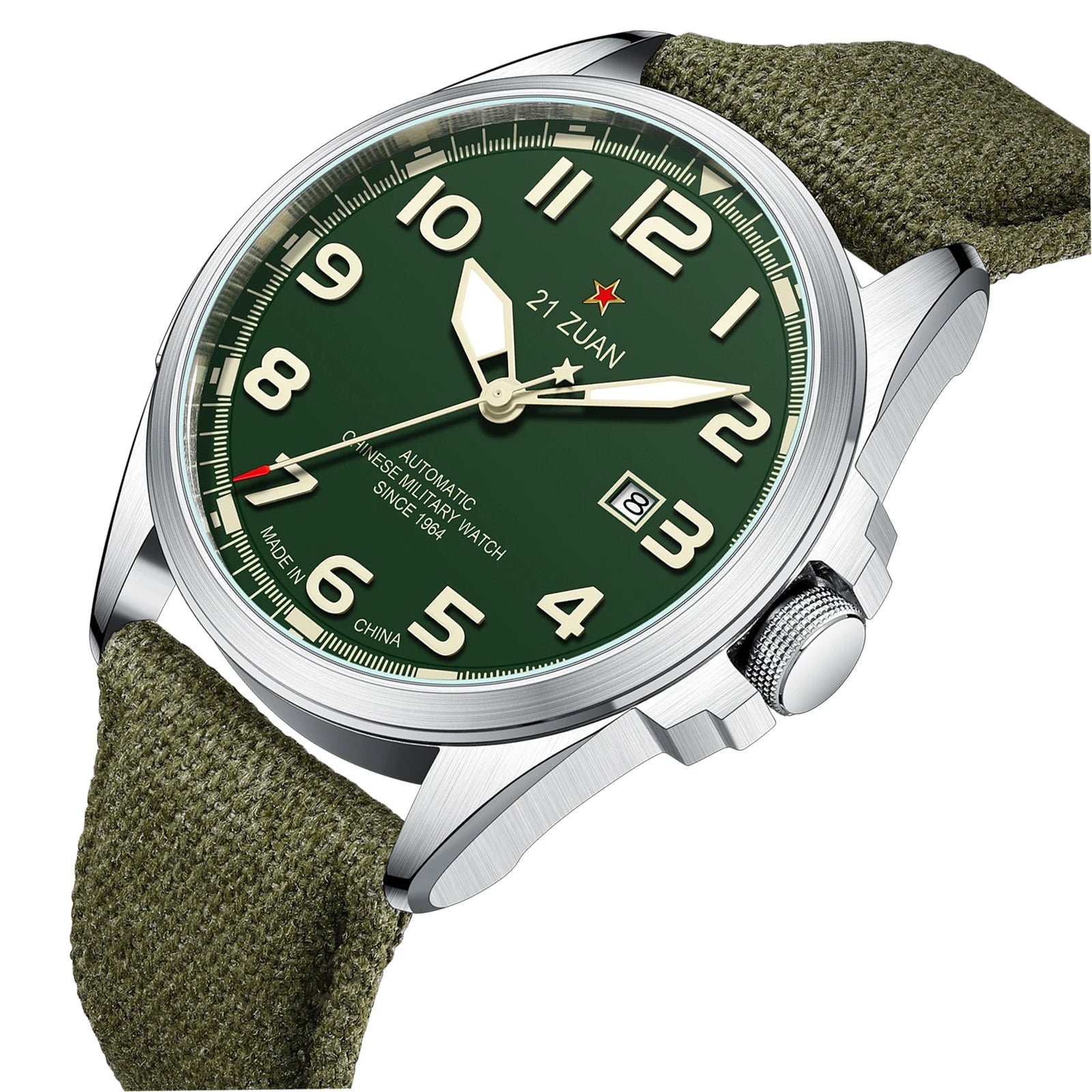 Seagull Luxury Bracelet Military Men Watch Automatic Mechanical Watches For Men Wear Resistant Leather Strap Luminous Clock 581