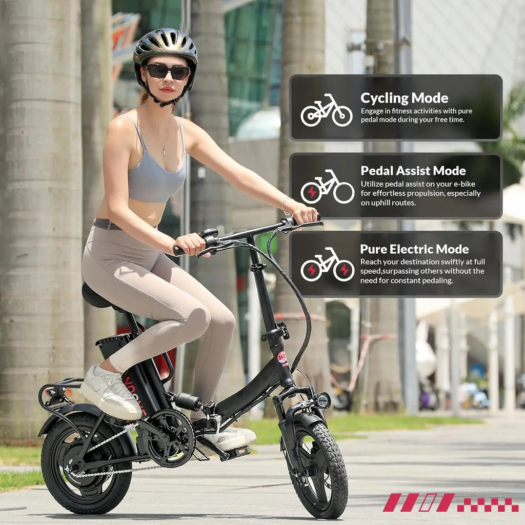 S14/S16 Electric Bike for Adults, 19/22 MPH, 28/50 Miles Range, 500W/750W Motor, Foldable, UL2849 Certified