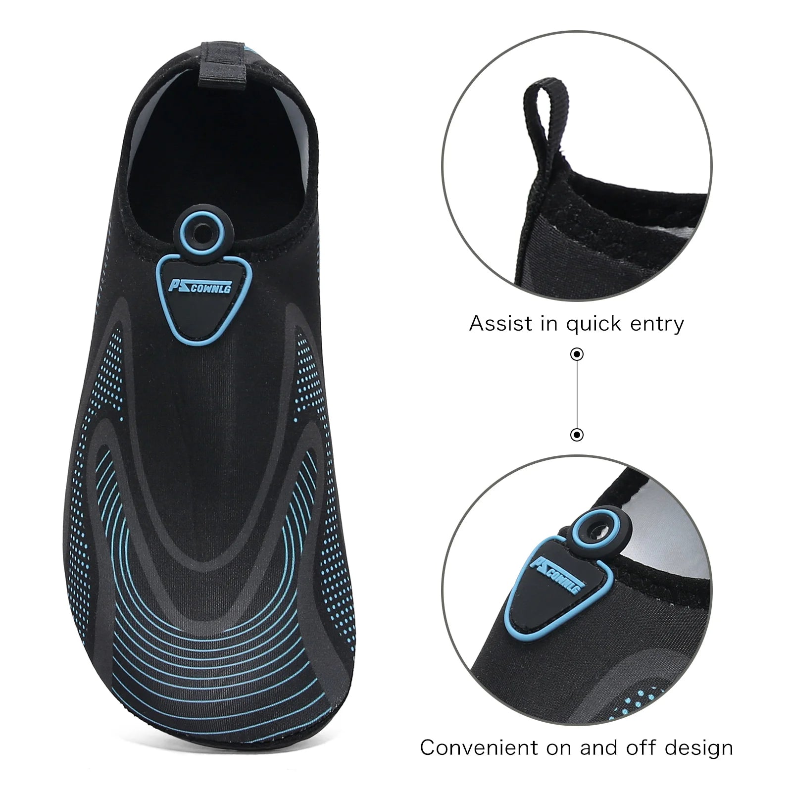 Aqua Shoes Summer Male Swimming Beach Barefoot Water Shoes Women Light Wader Fishing Sea Shoes Free Shipping Large Size 48