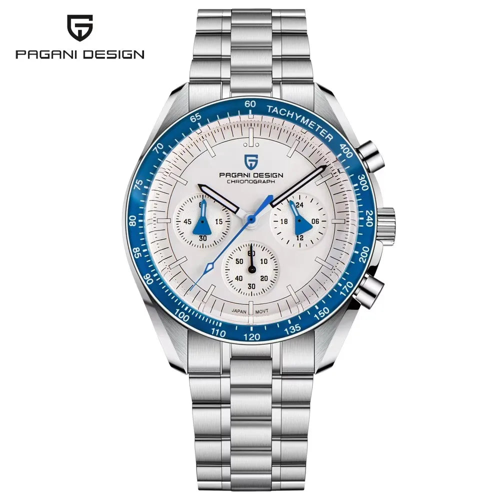 2025 New PAGANI DESIGN Saturn Men's Watches Luxury Quartz Watch For Men Chronograph Wristwatches AR Sapphire Waterproof Luminous