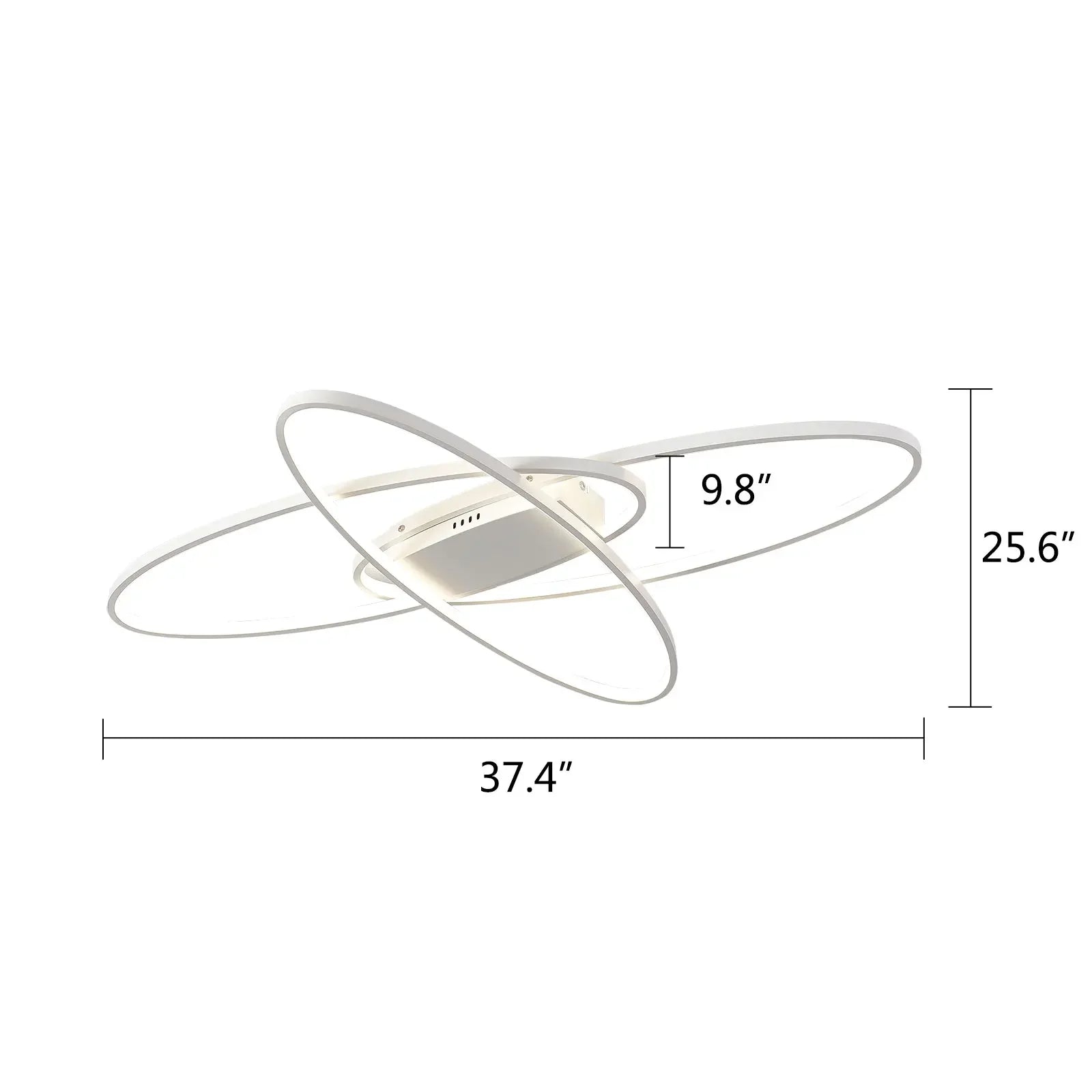 LED Ceiling Light Ceiling Lamp Children's Room Living Room Lamp for Living Room Dimmable Geometric Aluminium 95 x 65 x 8.5 cm