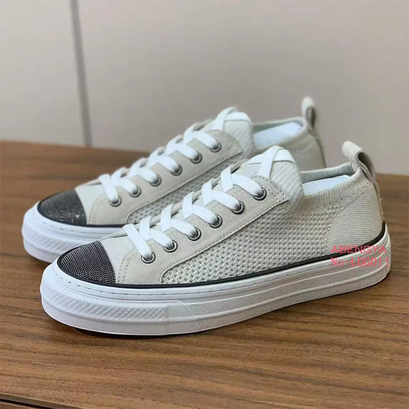 2025 Khaki Suede Flat Loafers Shoes Woman Thick Sole Lace Up Platform Women Shoes Autumn Casual Comfort Vacation Walking Shoes