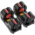 Upgraded Adjustable Dumbbells Set 52.5 lbs 25 lbs 15 9 Weights Dumbbell Set for Home Gym Use Quick Adjustable Dumbbells for Men