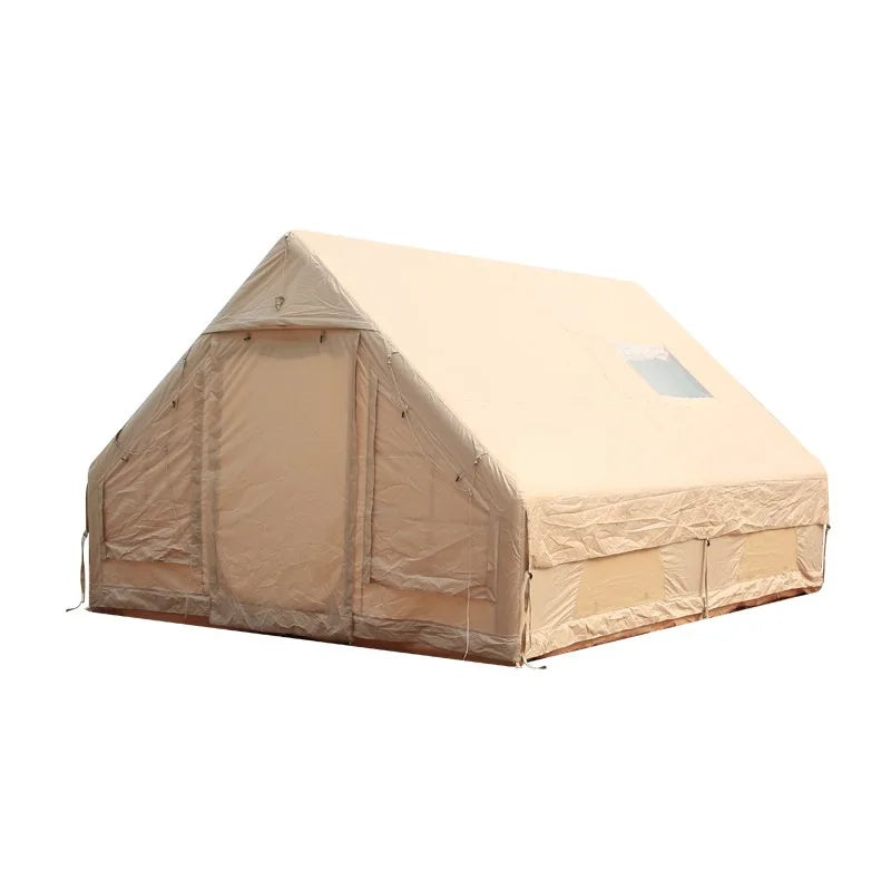 Inflatable Camping Tent with Pump Glamping Camping Tents House Waterproof Windproof for Outdoors