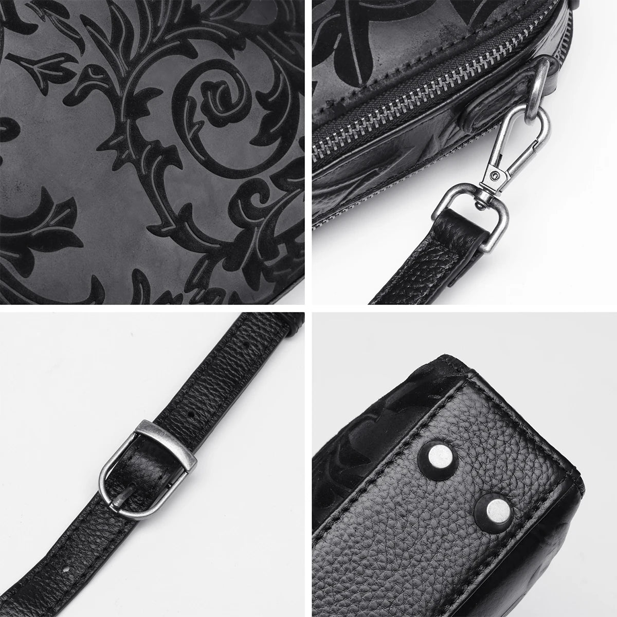 purses for women crossbody bag,real leather handbags for women,Tassel Decoration Over The Shoulder Bag,Vintage floral texture
