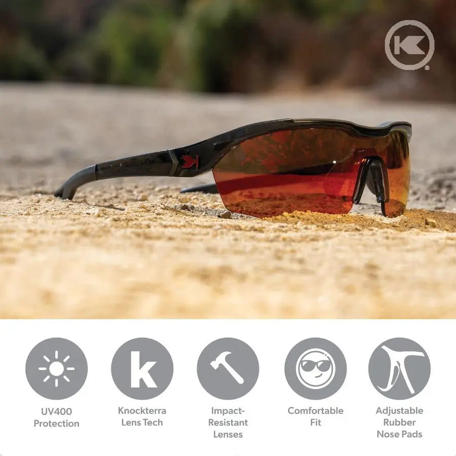 Kinetics Wraparound Sport Sunglasses for Men amp Women Water and Oilresistant coating, Full UV400 Protection for Running, Golf,