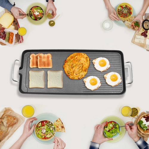 27'' Electric Griddle 1500W Indoor Outdoor Teppanyaki Grill Nonstick Large Griddle Long Countertop with Adjustable Temperature