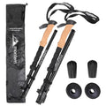 Ultra Strong Collapsible Trekking Poles Ultra Durable Weather-Resistant Adjustable Folding Hiking Walking Sticks for Men Women
