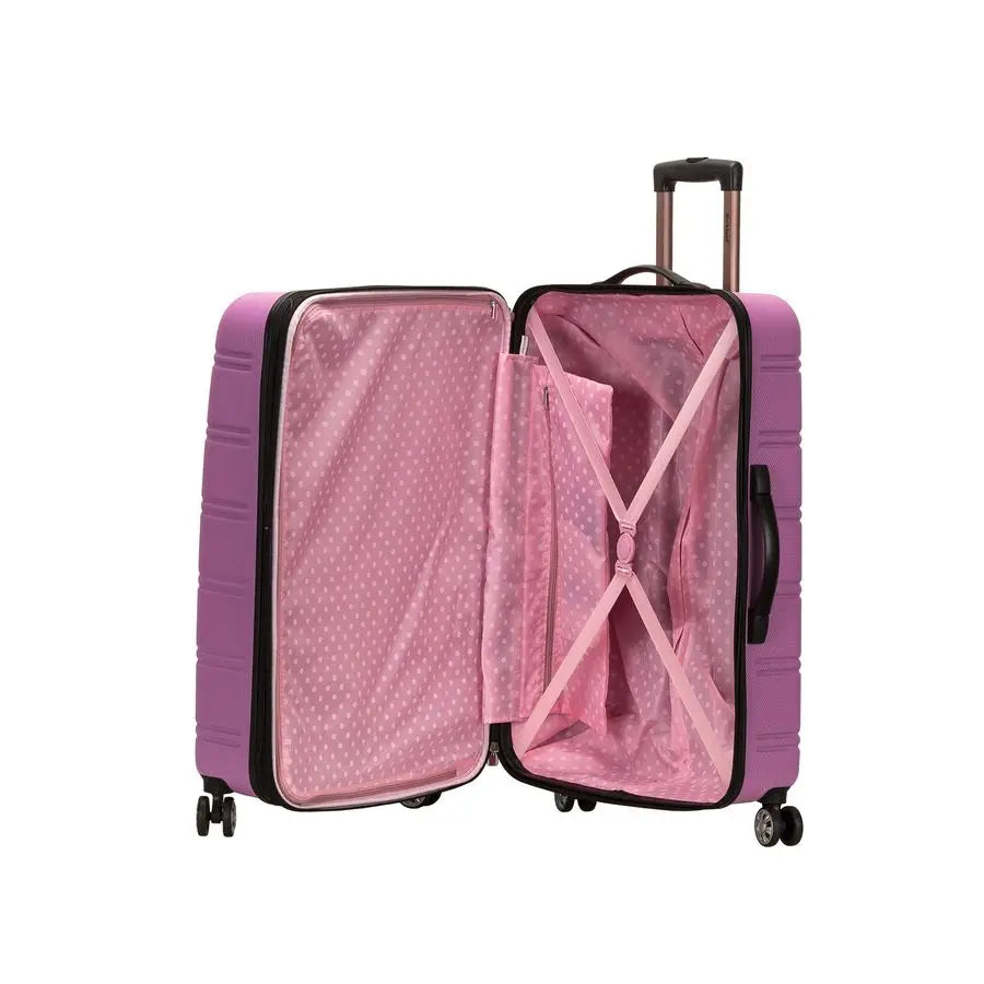 Hardside Expandable Spinner Wheel Luggage, Pink, 2 Piece 20 28