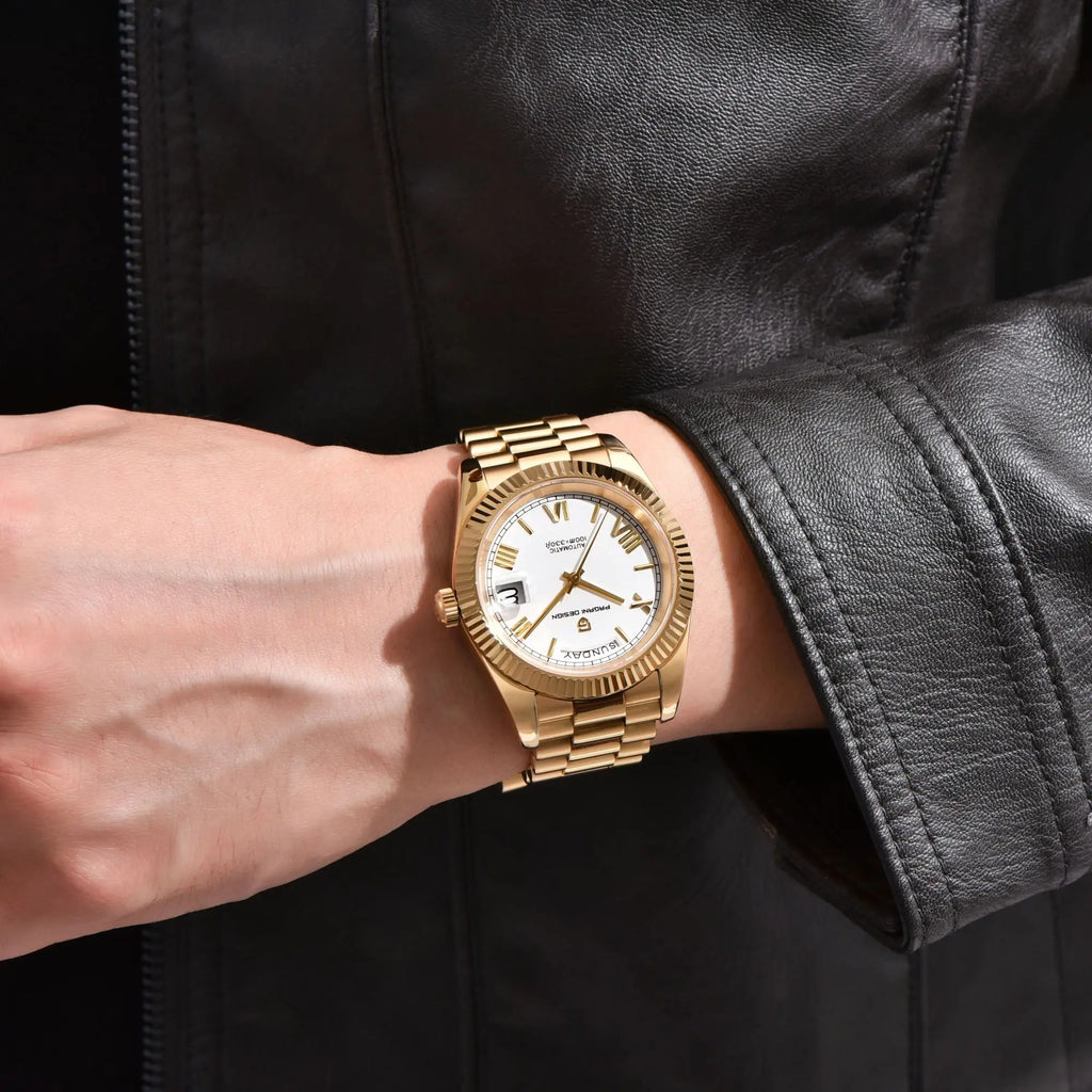 2025 New PAGANI DESIGN DD36 Gold White Automatic Mechanical Watches Men ST16 Movt AR Sapphire Glass Wristwatch Men For Gift Box