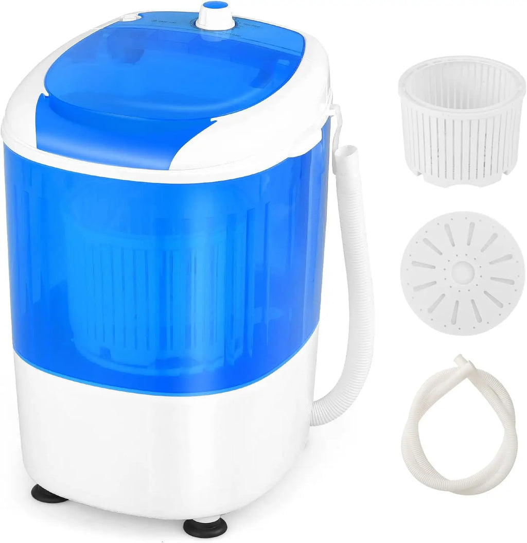 Portable Mini Washing Machine with Spin Dryer, Washing Capacity 5.5lbs, Electric Compact Machines Durable Design Energy