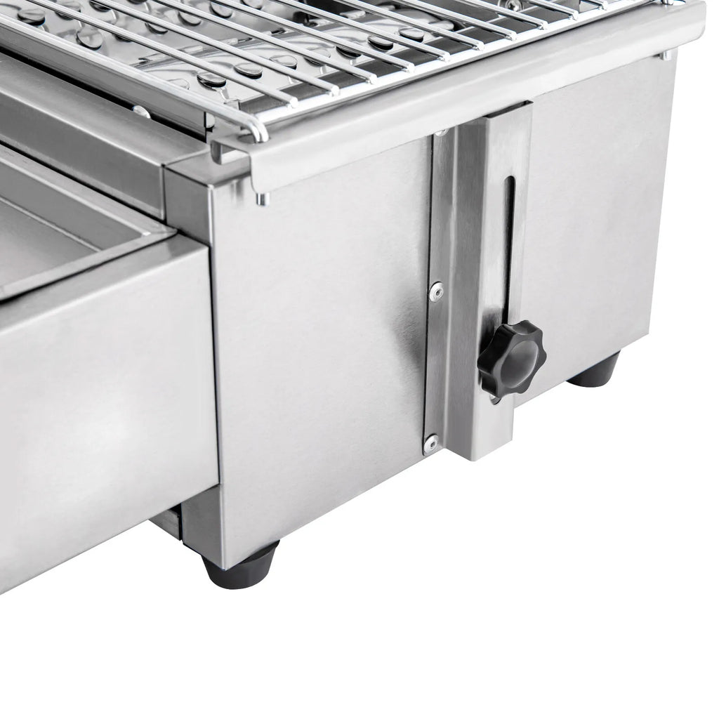 Tabletop Gas Grill Stainless Steel Barbecue Stove Portable LPG Gas BBQ Great Barbecue Cooker Small Grill Griddle for Camping