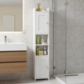 Slim Bathroom Storage Cabinet, Narrow Cabinet with 2 Doors, Small Bathroom Organizers and Storage, Laundry Room Organization or