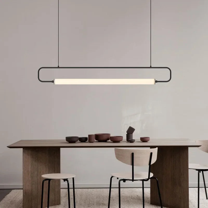 Nordic Modern LED Pendant Light Iron Minimalist Black Gold Home Decor Chandelier Dining Room Kitchen Island Bar Light Fixtures