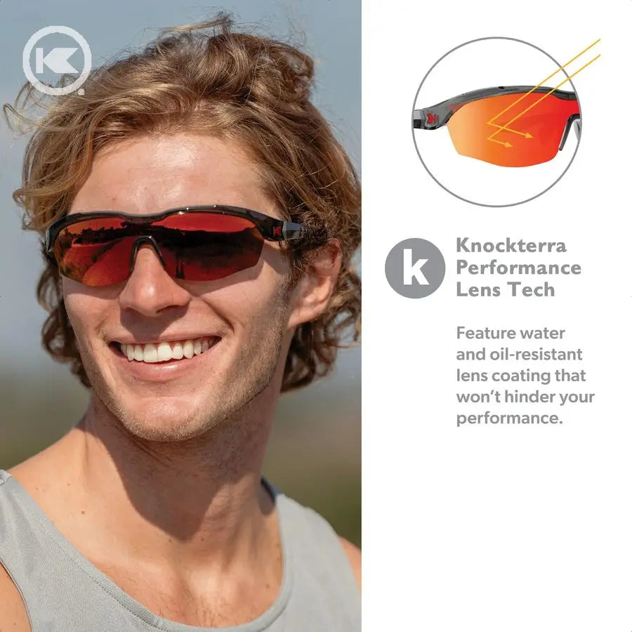 Kinetics Wraparound Sport Sunglasses for Men amp Women Water and Oilresistant coating, Full UV400 Protection for Running, Golf,