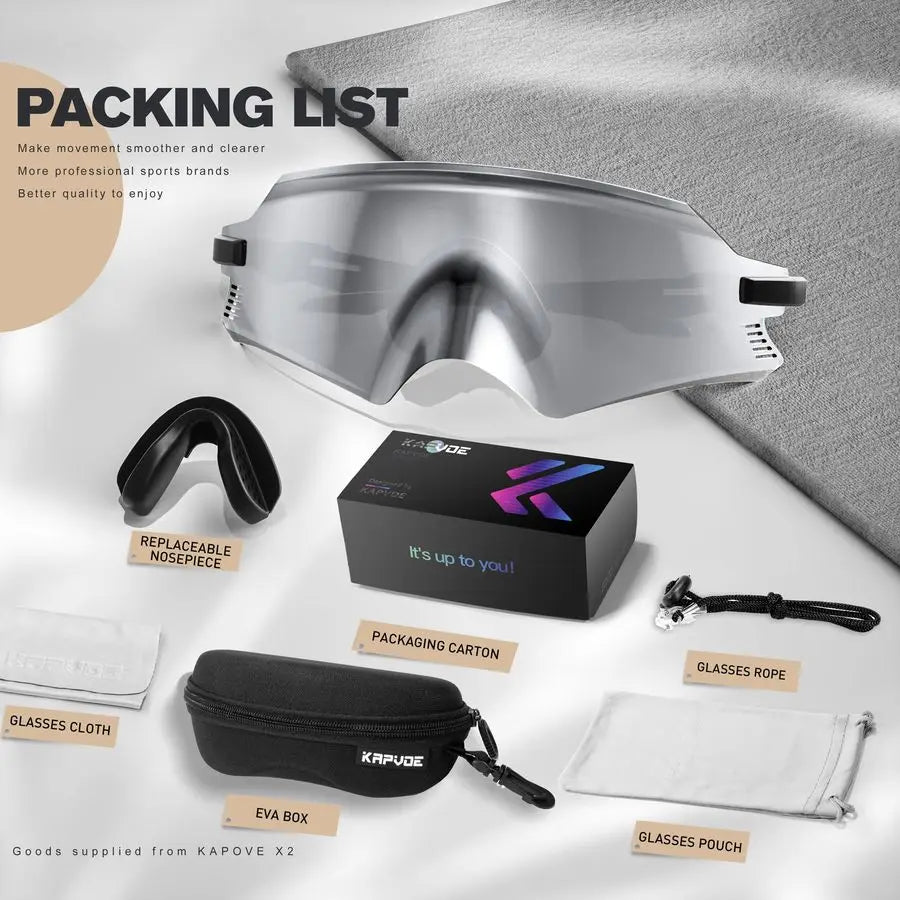 Cycling Glasses Mountain Bike Sunglasses MTB Windproof Motorcycle Goggles Men Women Triathlon Sports Running K2