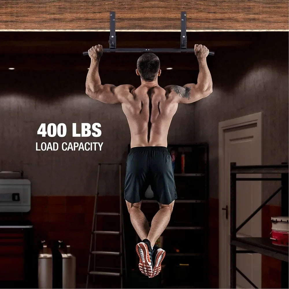 Heavy Duty Ceiling Pull Up Bar, 42" Wide Multi-Grip Chin Up Bar for Home Gym & Crossfit Workouts