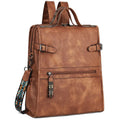 Laptop Backpack for Women, Designer Ladies Work Travel Computer Backpack with Laptop Compartment Purse Brown
