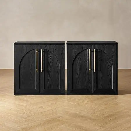 Blake Storage Cabinet, Small Modular Accent Display Sideboard Buffet Cabinet with Storage, Media Console Credenza, for Kitchen,