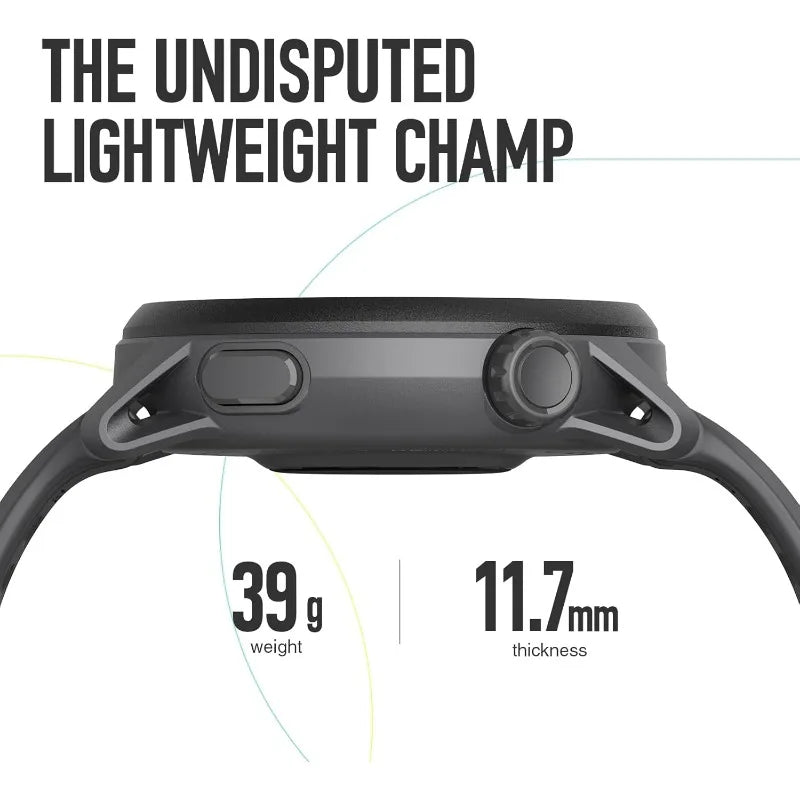 PACE 3 Sport Watch GPS, Lightweight and Comfort, 17 Days Battery Life, Dual-Frequency GPS, Heart Rate, Navigation