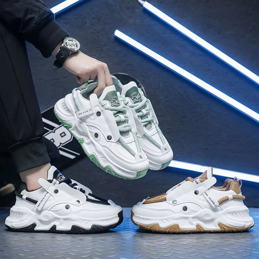 New thick-soled height-increasing dad shoes for men throughout the four seasons, versatile outdoor sports shoes for teenagers