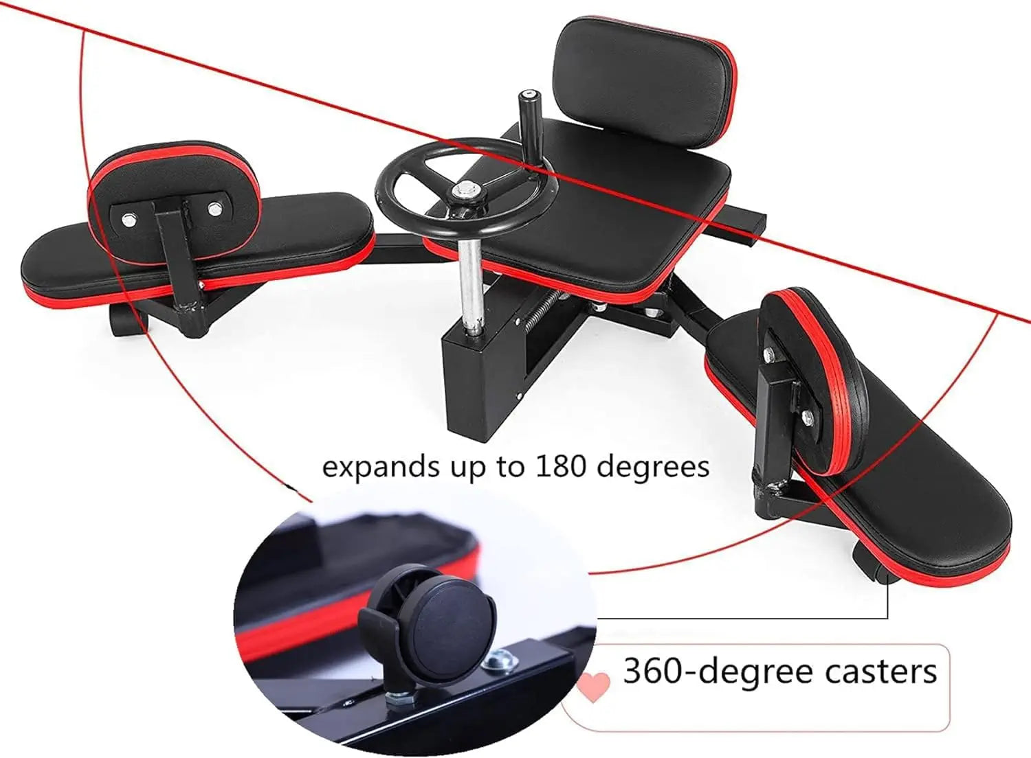 Leg Stretcher Machine Adjustable Leg Stretch Training Machine 330lbs Heavy Duty Leg Extension Machines for Home Yoga Gym Fitness