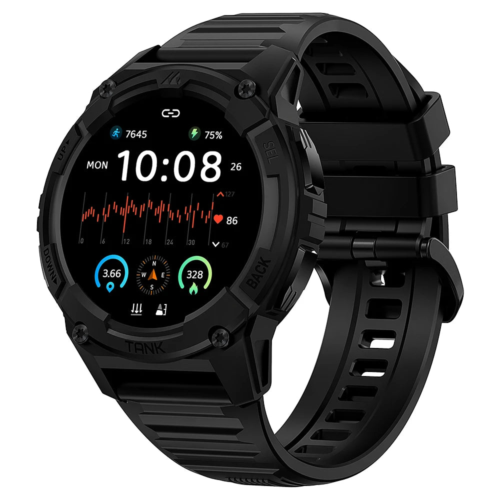 KOSPET TANK S2 GPS Smart Watches For Women Altimeter Barometer Compass Bluetooth Call AMOLED IP69K Waterproof Digital Smartwatch