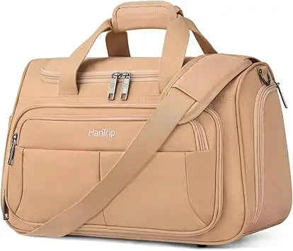 Foldable Travel Duffel Bag - Under Seat Airplane Personal Item, Weekender Overnight Bag for Men