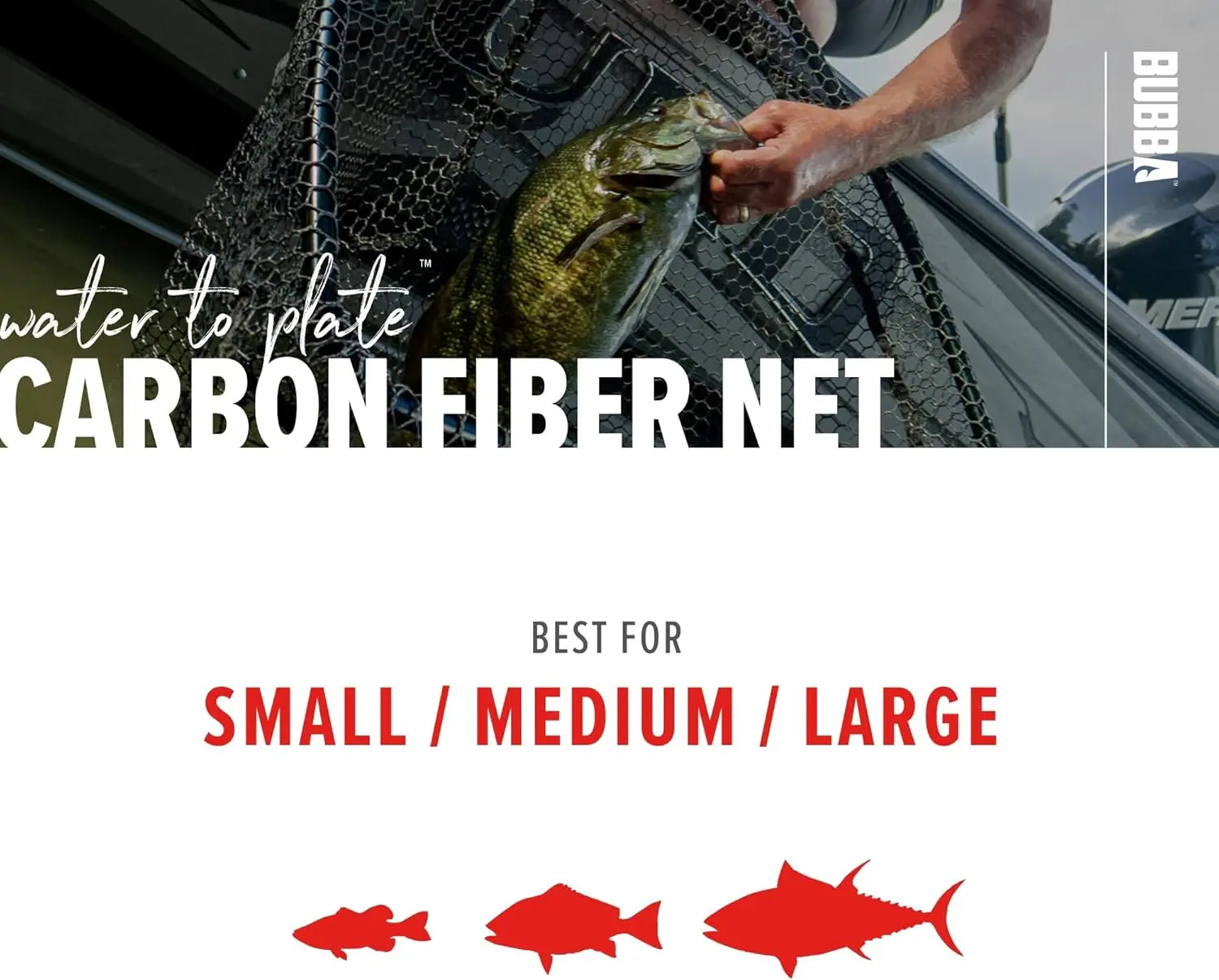 Durable Carbon Fiber Landing Net with Non-Slip Grip for Fishing and Boating