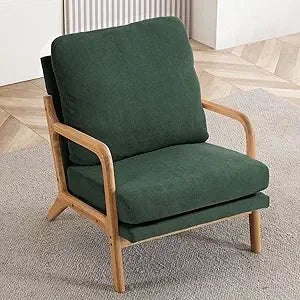 Mid Century Modern Accent Chairs for Living Room, 23” Wide Comfy Chair for Bedroom, Small Cozy Corduroy Reading Chairs for Adult