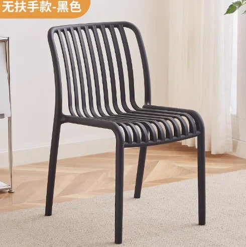 Balcony Plastic Backrest Leisure Luxury Chair Home Restaurant Dining Room Chair Sillas Para Comedor Beach Chairs For Kitchen
