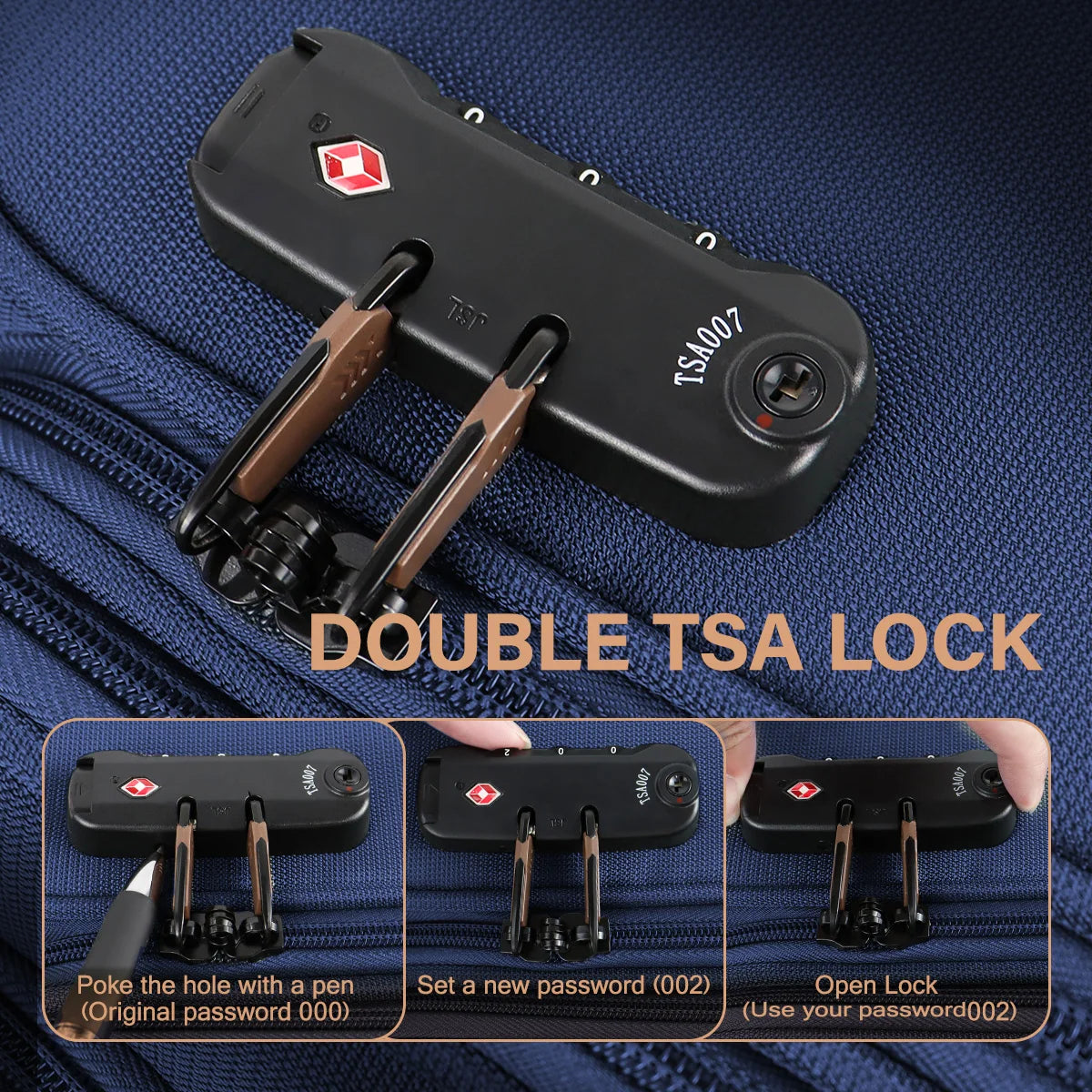 Softside Luggage Expandable 3 Piece Set Suitcase Upright TSA Lock Softshell Lightweight Luggage Travel Set 20inch 26inch 28inch