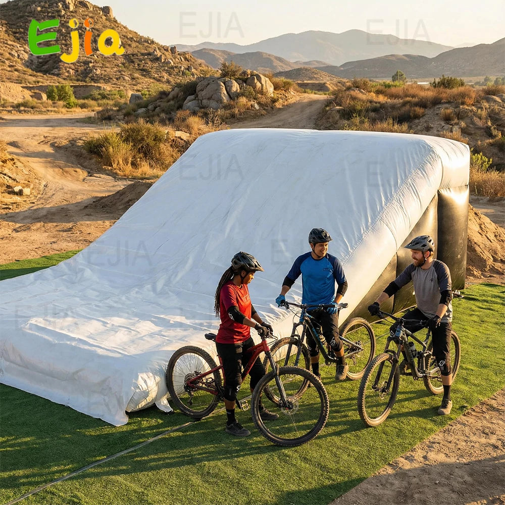 USA Warehouse Inflatable Stunt Jump airbag Landing Mtb Bmx Freestyle Fmx Airbag Inflatable Landing Ramp For Extreme Sports Games