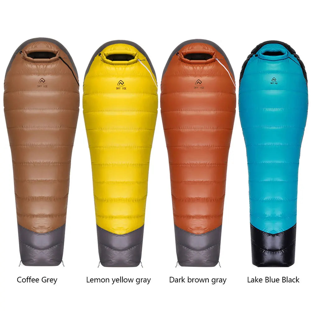 Goose Down Hiking Sleeping Bag Ultralight Thermal Sleeping Bag Waterproof for Backpacking Camping Hiking