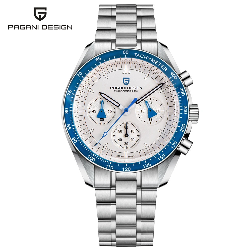 2025 New PAGANI DESIGN Saturn Men's Watches Luxury Quartz Watch For Men Chronograph Wristwatches AR Sapphire Waterproof Luminous