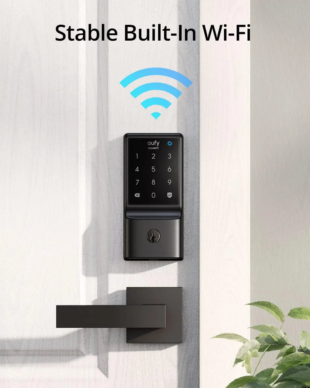 Smart WiFi Deadbolt Lock with Keyless Entry, Touchscreen Keypad, App Control, Easy Install, No Bridge Needed