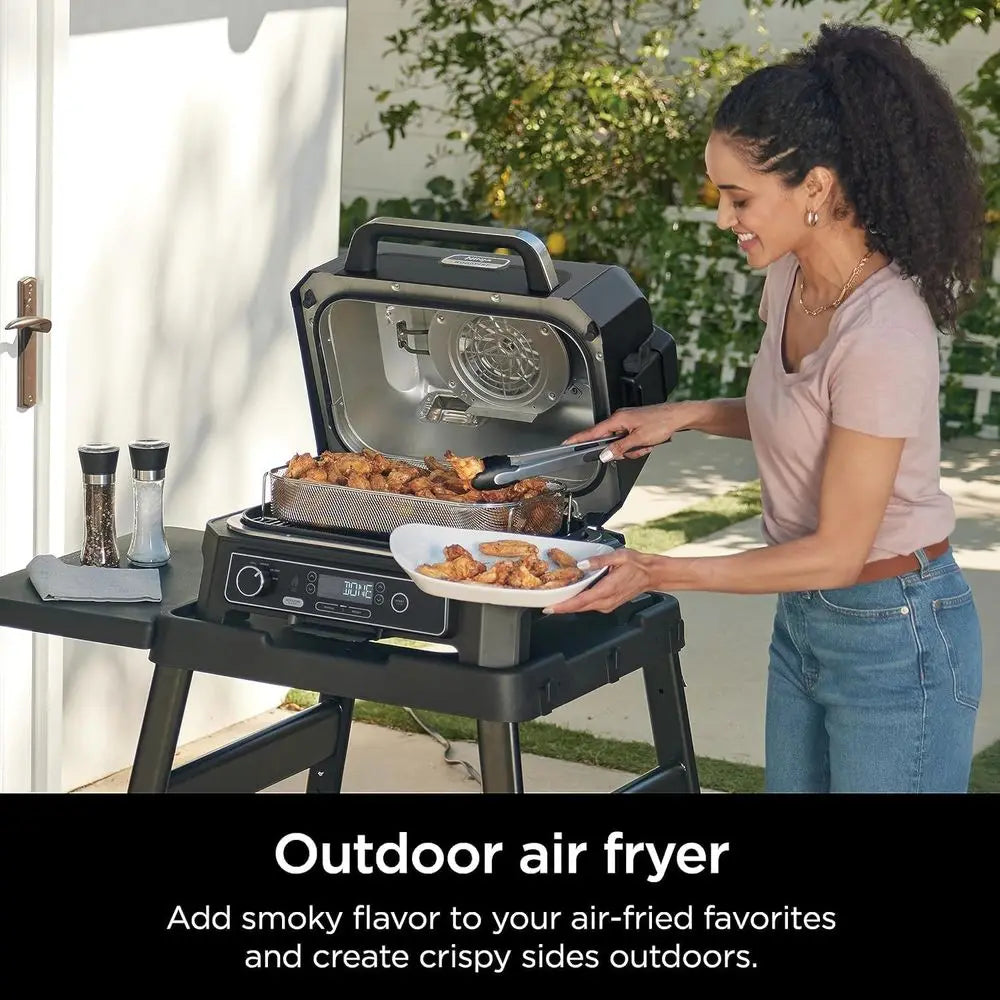 Cinnamon Woodfire ProXL Outdoor Grill & Smoker, 4-in-1 BBQ Master, Portable Electric Air Fryer Oven