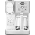 12-Cup Coffee Maker with Single-Serve Brewing Function Glass Carafe for Automatic Hot and Iced Coffee Adjustable Brew Strength