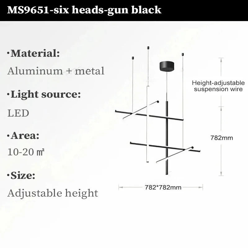 Modern LED Simple Tube Gold Chandeliers For Villa Living Room Kitchen Bar Pendant Lamps Interior Hanging Lighting Luminaires