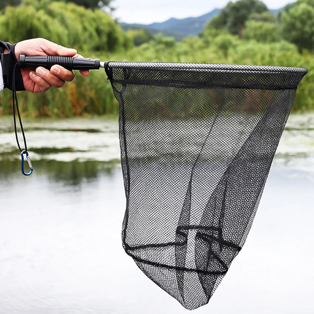 50cm Fishing Landing Net Aluminum Alloy Folding Landing Nets Portable Collapsible Retractable Fishing Net Foldable Fishing Tools